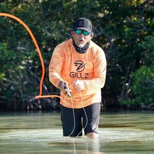Gillz Contender Series Burnt UV Pullover Hoodie - Sun‎ Orange size small
